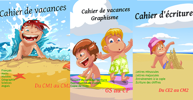 CAHIERS de vacance gratuit