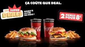 burger king super deals 2 menus 8 euros