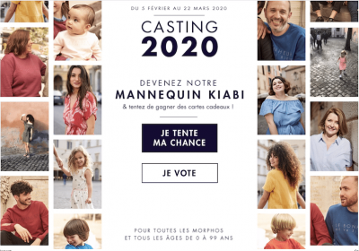 kiabi casting 2020