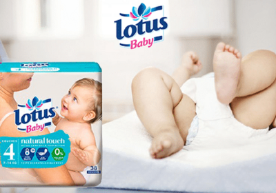 150 paquets de Couches Lotus Baby Natural Touch à tester – Mes
