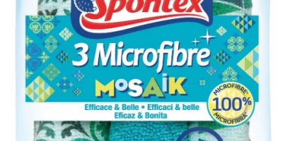 3 Lavettes Microfibres Mosaik SPONTEX