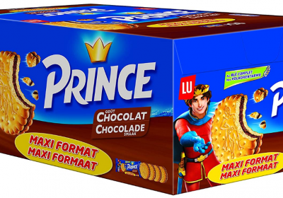 Présentoir de 20 paquets de 4 biscuits Prince chocolat