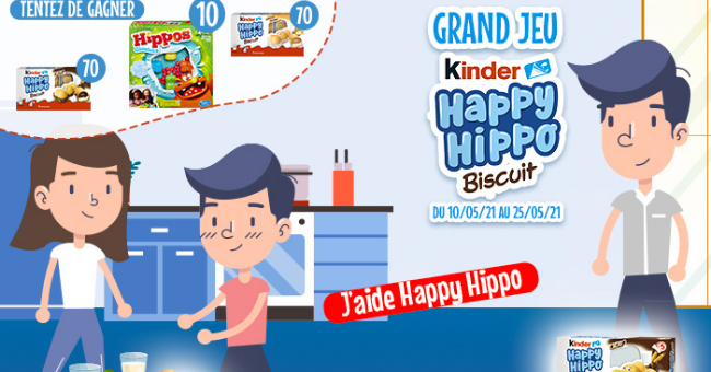 paquets kinder happy hippo offerts