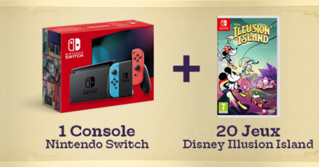En Jeu: 1 Console Nintendo Switch + 20 Jeux Vidéos