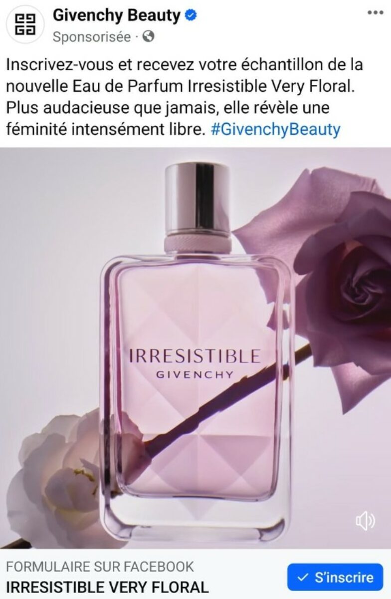 Echantillons gratuits du parfum Irresistible Very Floral de Givenchy