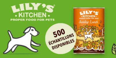 500 echantillons gratuits de Sunday Lunch de Lilys Kitchen pour chiens