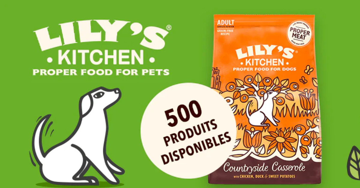 500 echantillons gratuits de croquettes pour chiens de Lilys Kitchen