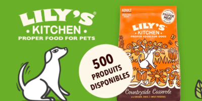 500 echantillons gratuits de croquettes pour chiens de Lilys Kitchen